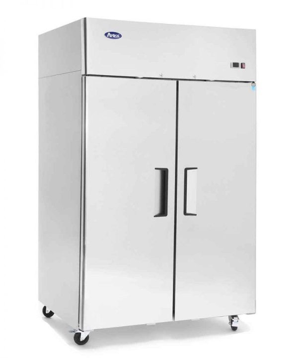 Atosa YBF9218GR Slimline Upright Double Door Fridge 900ltrs