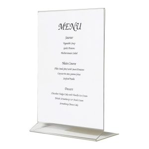Acrylic Menu Holder A5 Size