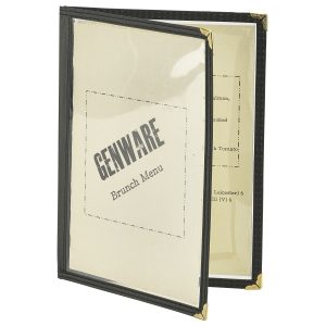 American Style Clear Menu Holder A5- 2 Page