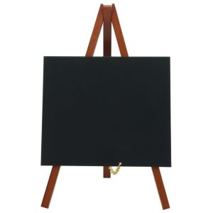 Mini Chalkboard Easel 24 X 11.5cm Mahogany Pk3