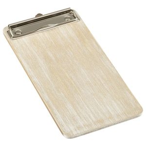 White Wash Wooden Menu Clipboard Wine List 13×24.5×0.6cm
