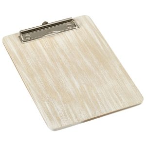 White Wash Wooden Menu Clipboard A5 18.5×24.5×0.6cm