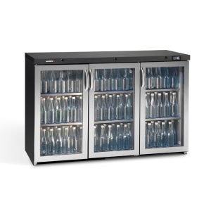 Gamko Bottle Cooler – Triple Hinged Door 315 Ltr Stainless Steel MG3
