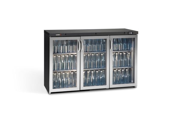 Gamko Bottle Cooler – Triple Hinged Door 315 Ltr Stainless Steel MG3