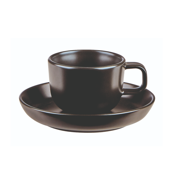 Costa Verde Nordika Black Saucer 12cm QTY: 12