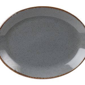 Seasons by Porcelite Storm Oval Plate 30cm/12″ QTY: 6