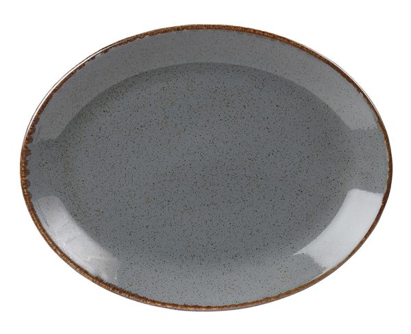 Seasons by Porcelite Storm Oval Plate 30cm/12″ QTY: 6