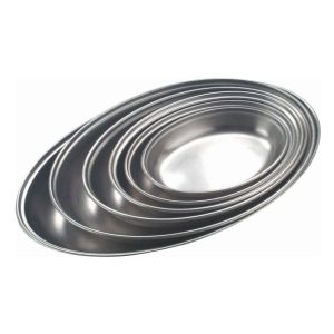 GenWare Stainless Steel Oval Vegetable Dish 20cm/8″ qty:1