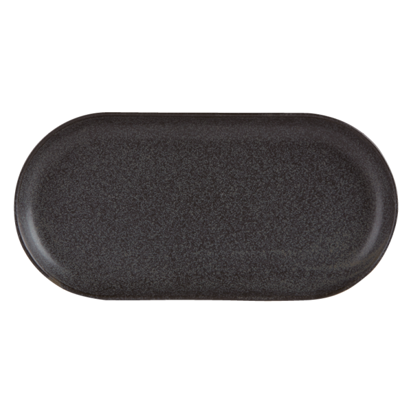 Seasons by Porcelite Graphite Narrow Oval Plate 30cm QTY: 6