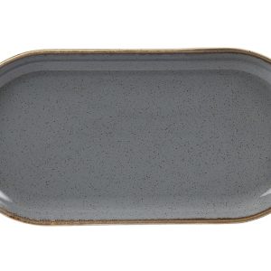 Seasons by Porcelite Storm Narrow Oval Plate 32x20cm/12.5×8″ QTY: 6