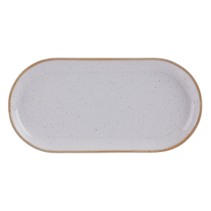 Seasons by Porcelite Stone Narrow Oval Plate 32x20cm/12.5×8″ QTY: 6