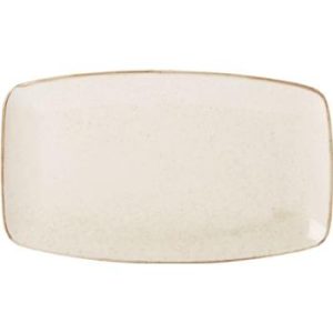 Seasons by Porcelite Oatmeal Rectangular Plate 31x18cm/122×7″ QTY: 6