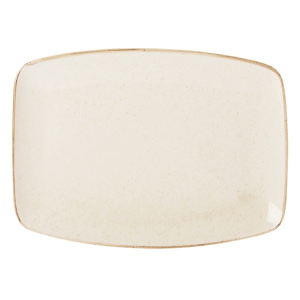 Seasons by Porcelite Oatmeal Rectangular Plate 32cm QTY: 6