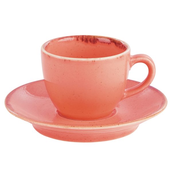 Seasons by Porcelite Coral Espresso Saucer 12cm/4.5″ QTY: 6