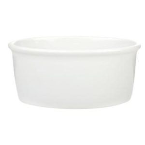 Porcelite Oval Ramekin 10.5×7.5×4.4cm/ 4″x3″ 14cl/5oz QTY: 12