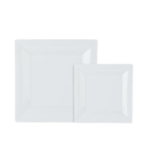 Porcelite Deep Square Plate 21cm/8.25″ QTY: 6