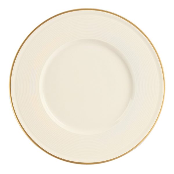 Porland Academy Line Gold Band Plate 25cm QTY: 6