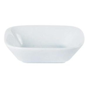 Porcelite Square Dipper Dish 7.5cm/3″ QTY: 12