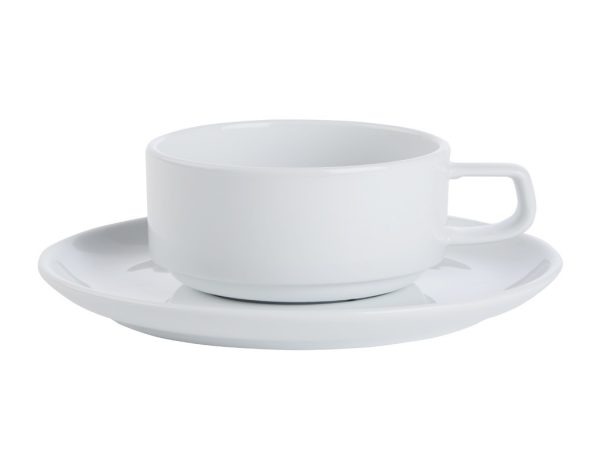 Porcelite Prestige Stacking Cup 26cl QTY: 24