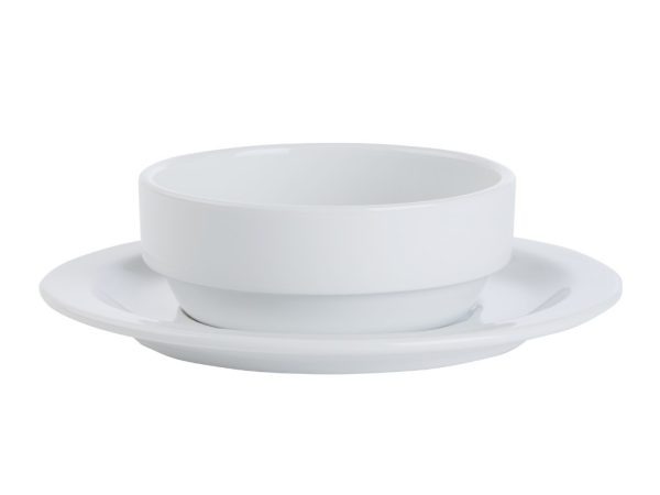 Porcelite Prestige Soup Stand/Saucer 16cm QTY: 24