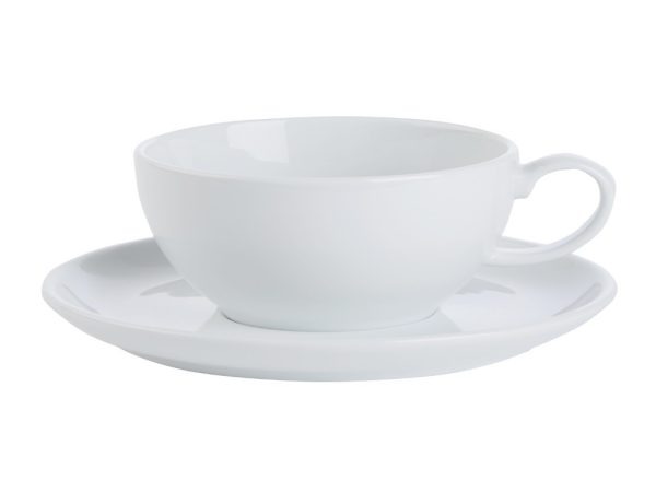 Porcelite Prestige Bowl Shaped Cup 22.5cl QTY: 12