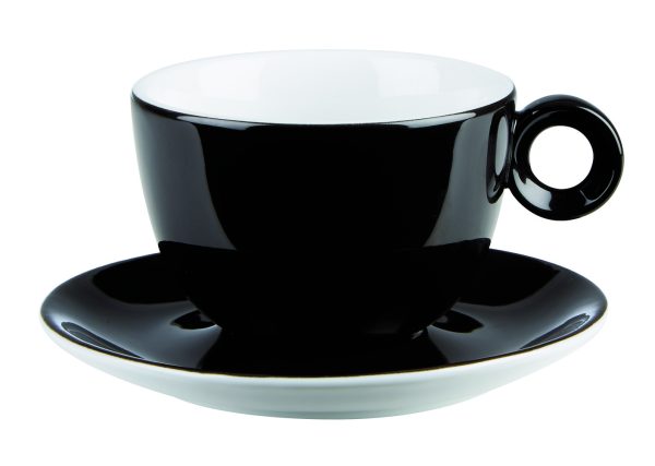 Costa Verde Black Bowl Shaped Cup 12oz QTY: 6