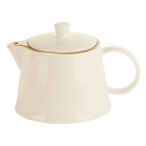 Line Gold Colour Band Teapots