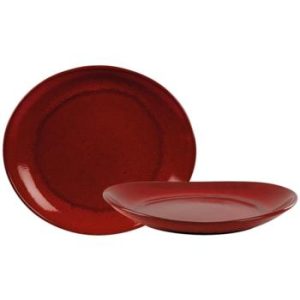 Rustico Rustico Lava Bistro Oval Plate 29.5x26cm/11.5″x10.25″ QTY: 12