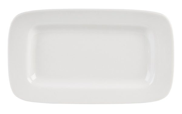 Simply Tableware Simply Rimmed Rectangular Platter 26.4 x 15.3cm QTY: 6