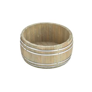 Miniature Wooden Barrel 16.5Dia x 8cm qty:1