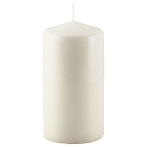 Pillar Candle 15cm H X 8cm Dia Ivory QTY:6