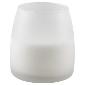 Soft Glow Glass Candle White 45H (6Pcs) qty:1
