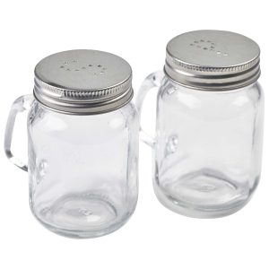Mason Jar Salt & Pepper Shaker Set qty:1