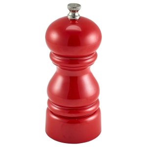 Genware Salt Or Pepper Grinder Red 12.7cm qty:1