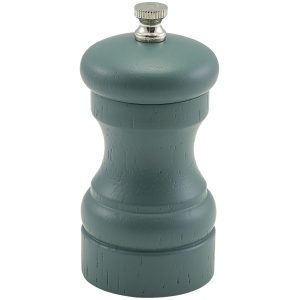 Olive Green Wooden Salt/Pepper Grinder 10cm qty:1
