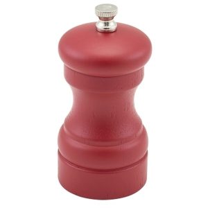 GenWare Red Wooden Salt/Pepper Grinder 10cm qty:1