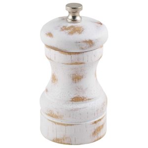 White Wash Salt/Pepper Grinder 10cm qty:1