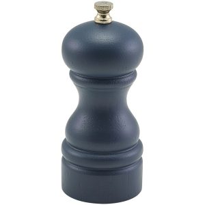 Blue Wooden Salt/Pepper Grinder 13cm qty:1