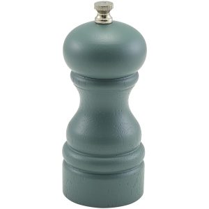 Olive Green Wooden Salt/Pepper Grinder 13cm qty:1