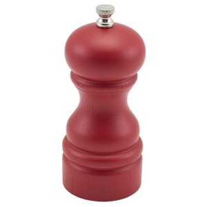 GenWare Red Wooden Salt/Pepper Grinder 13cm qty:1