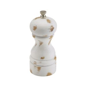 White Wash Salt/Pepper Grinder 13cm qty:1