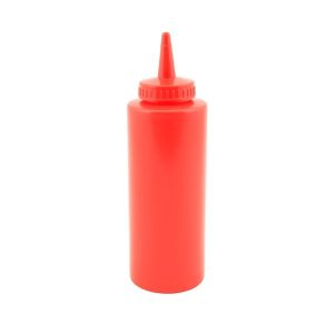 Genware Squeeze Bottle Red 12oz/35cl qty:1