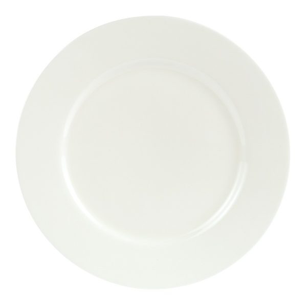 Porcelite Rimmed Plate 27.5cm/10.5″ QTY: 6