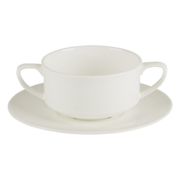 Porcelite Saucer 16.5cm/6.5″ QTY: 6