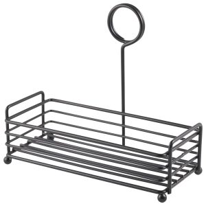 Black Wire Table Caddy 7.75 x 3.5 x 7″ (H) qty:1