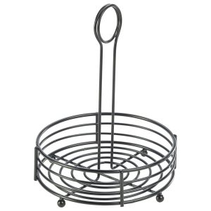 Black Wire Table Caddy 6.5″ Dia X 8.5″ (H) qty:1