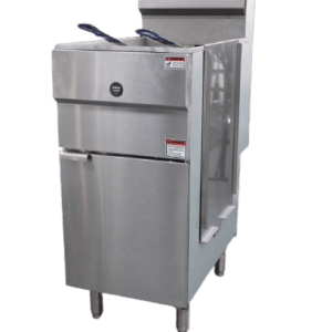 Single Tank Twin Basket Free Standing Fryer