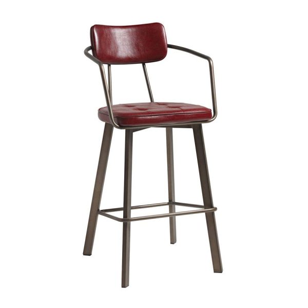 Auzet Barstool – Old Anvil – Vintage Red