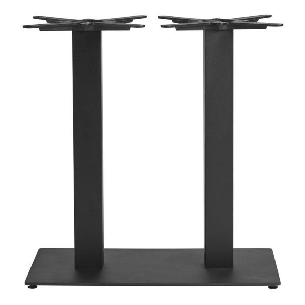 Boston Sleek Base – Black Large Rect –  Dining