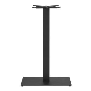 Boston Sleek Base – Black Small Rect – Mid Height